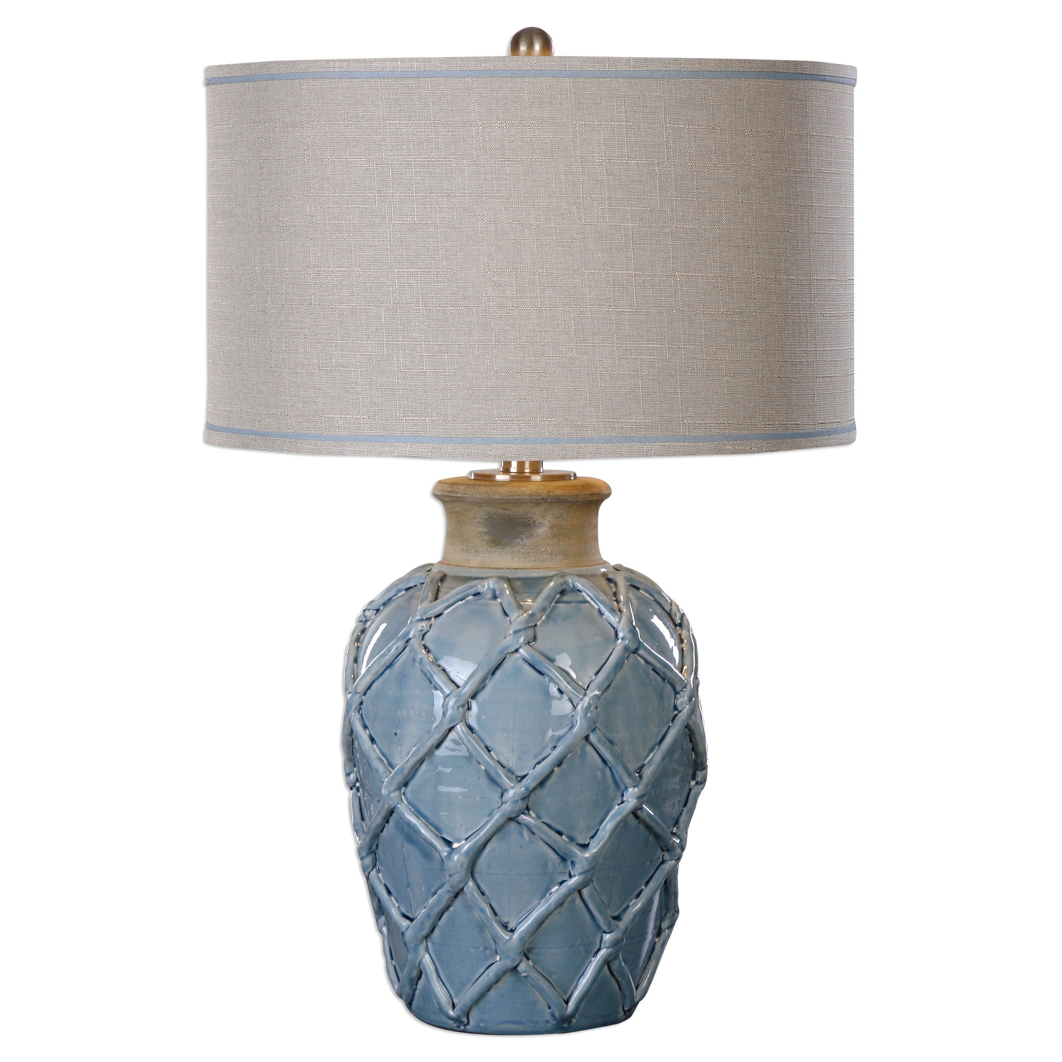 Blue Uttermost 26191-1 Hagano Glass Table Lamp 